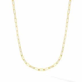 14k 3.3MM Paper Clip Necklace