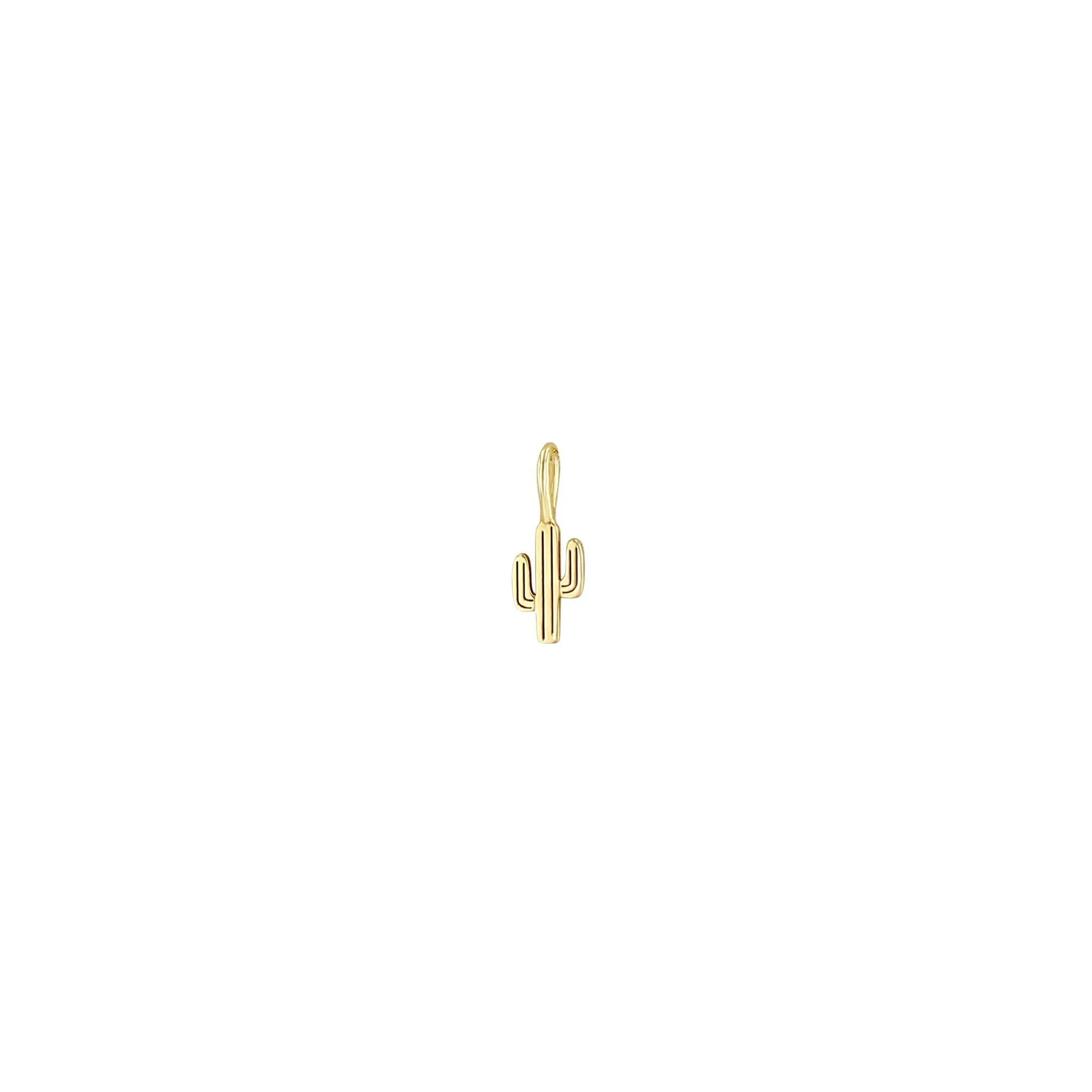 14k Midi Bitty Cactus Charm