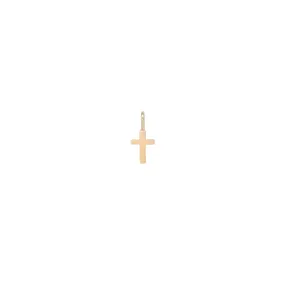 14k Midi Bitty Cross Charm