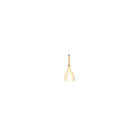 14k Midi Bitty Wishbone Charm