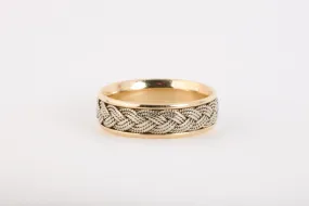 14k Yellow Gold Braided Band Ring Size 11 (7.99g.)