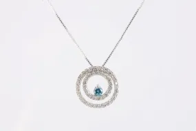 18" 14k White Gold 0.64tcw Diamond Pendant Necklace (3.07g.)