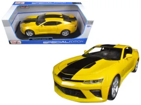 2016 Chevrolet Camaro SS Yellow 1/18 Diecast Model Car by Maisto