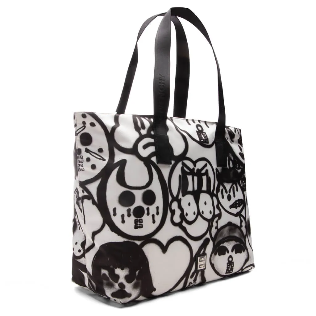 4G Light Tote Bag - White/Black