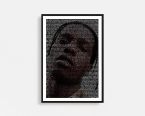 A$AP Rocky Typography Frame