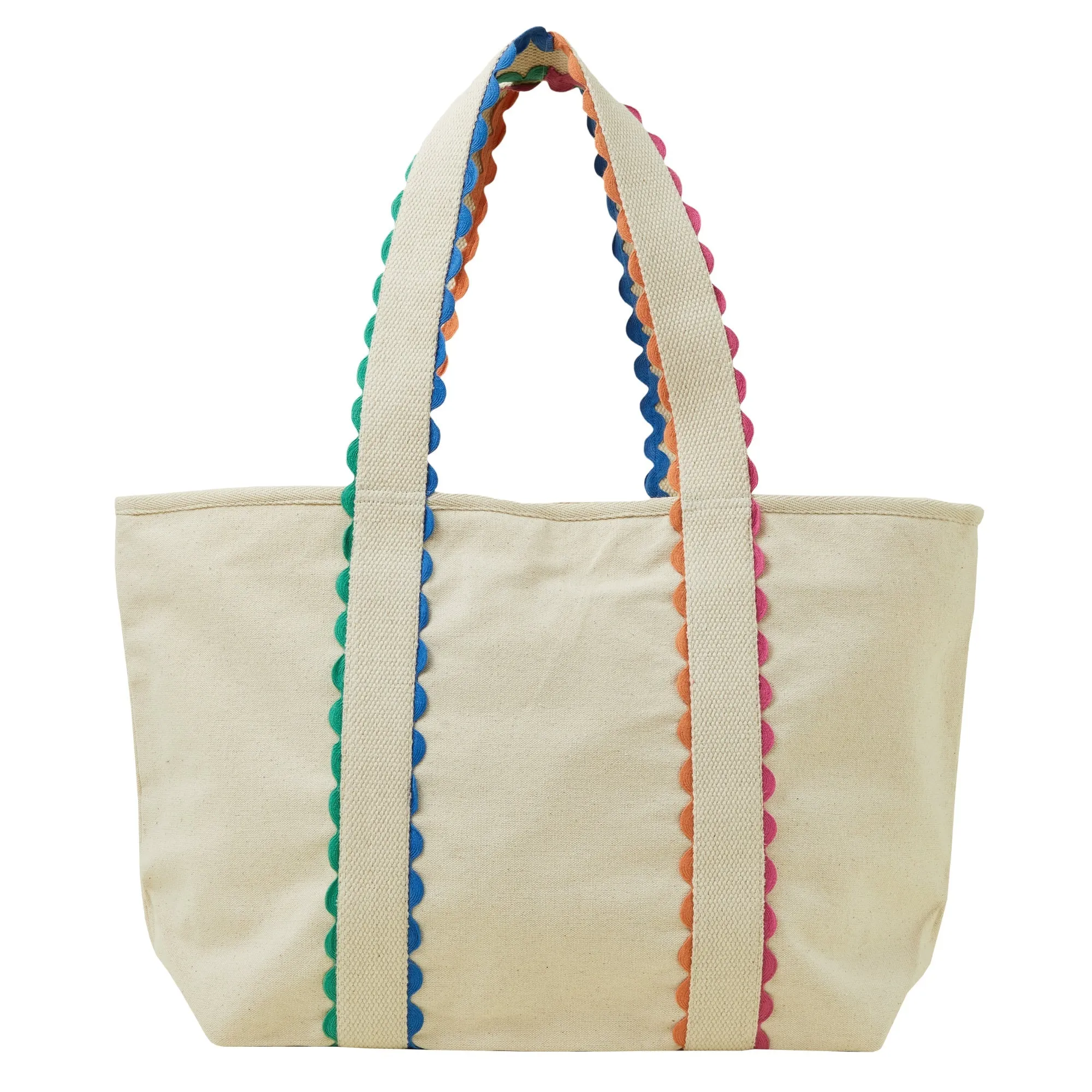 Accessorize London Women's Cream Shopper Tote Bag