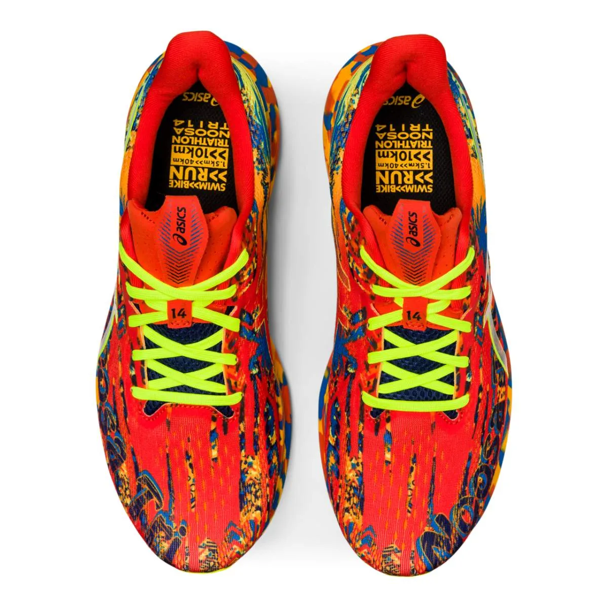 Asics Noosa Tri 14 Men Cherry Tomato Safety Yellow     