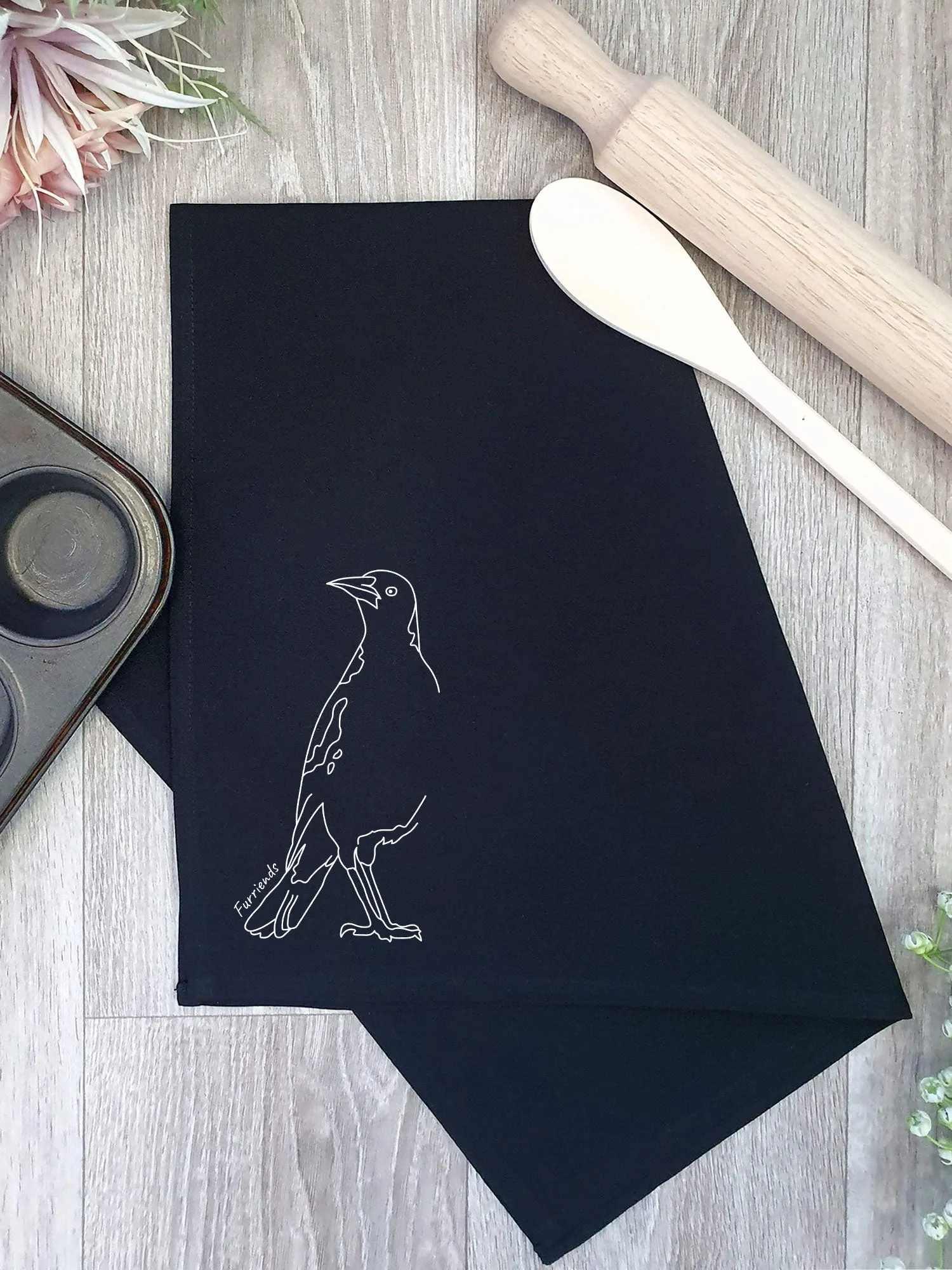 Australian Magpie Tea Towel