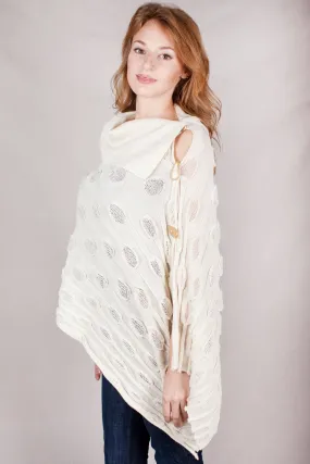 Baby Alpaca Shawl - Globo - Ivory