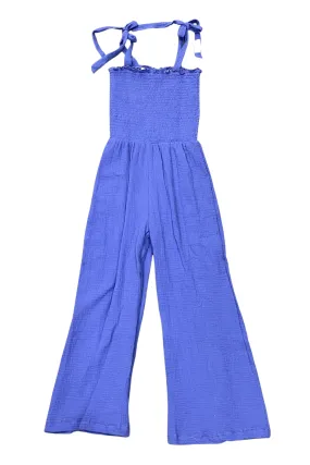 Bandana Blue Gauze Jumpsuit