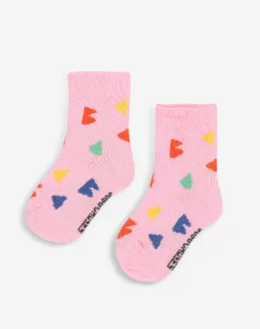 B.C ALL OVER PINK BABY SOCKS