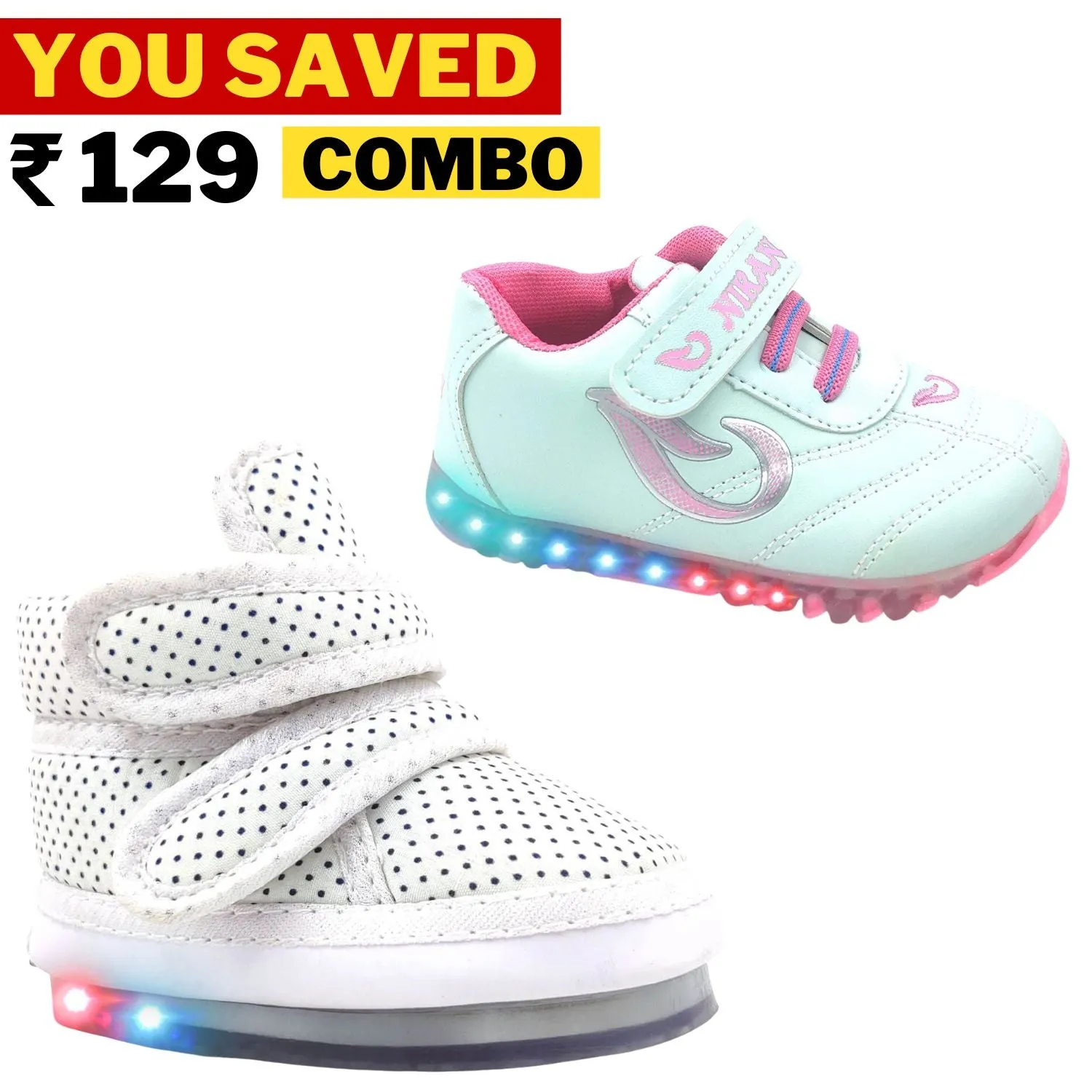 Best Combo of Urbanfeet's  LED Shoes (Qnty 2)