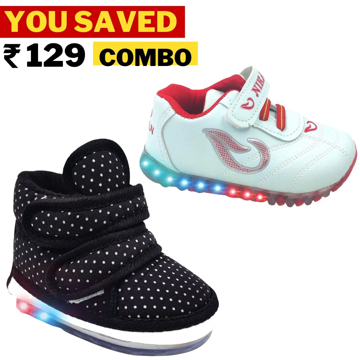 Best Combo of Urbanfeet's  LED Shoes (Qnty 2)