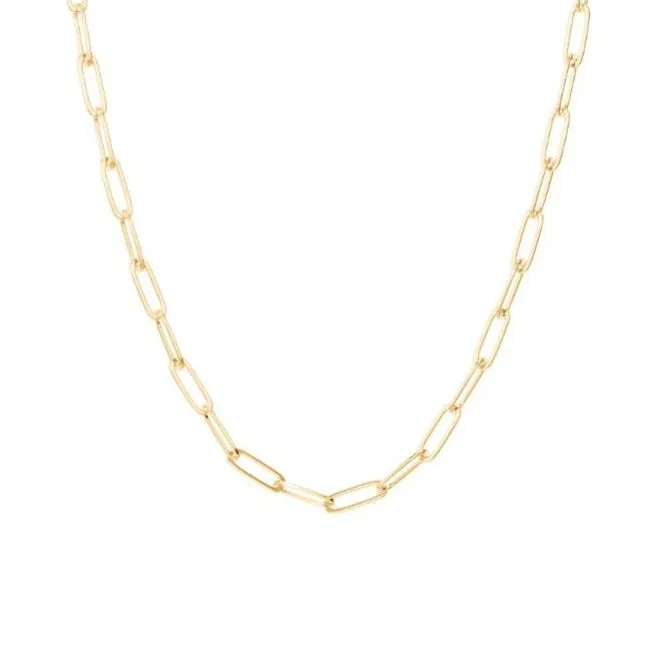 Bold Paperclip Chain Necklace