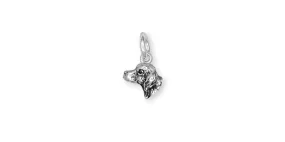 Brittany Dog Charm Handmade Sterling Silver Dog Jewelry BR4-C