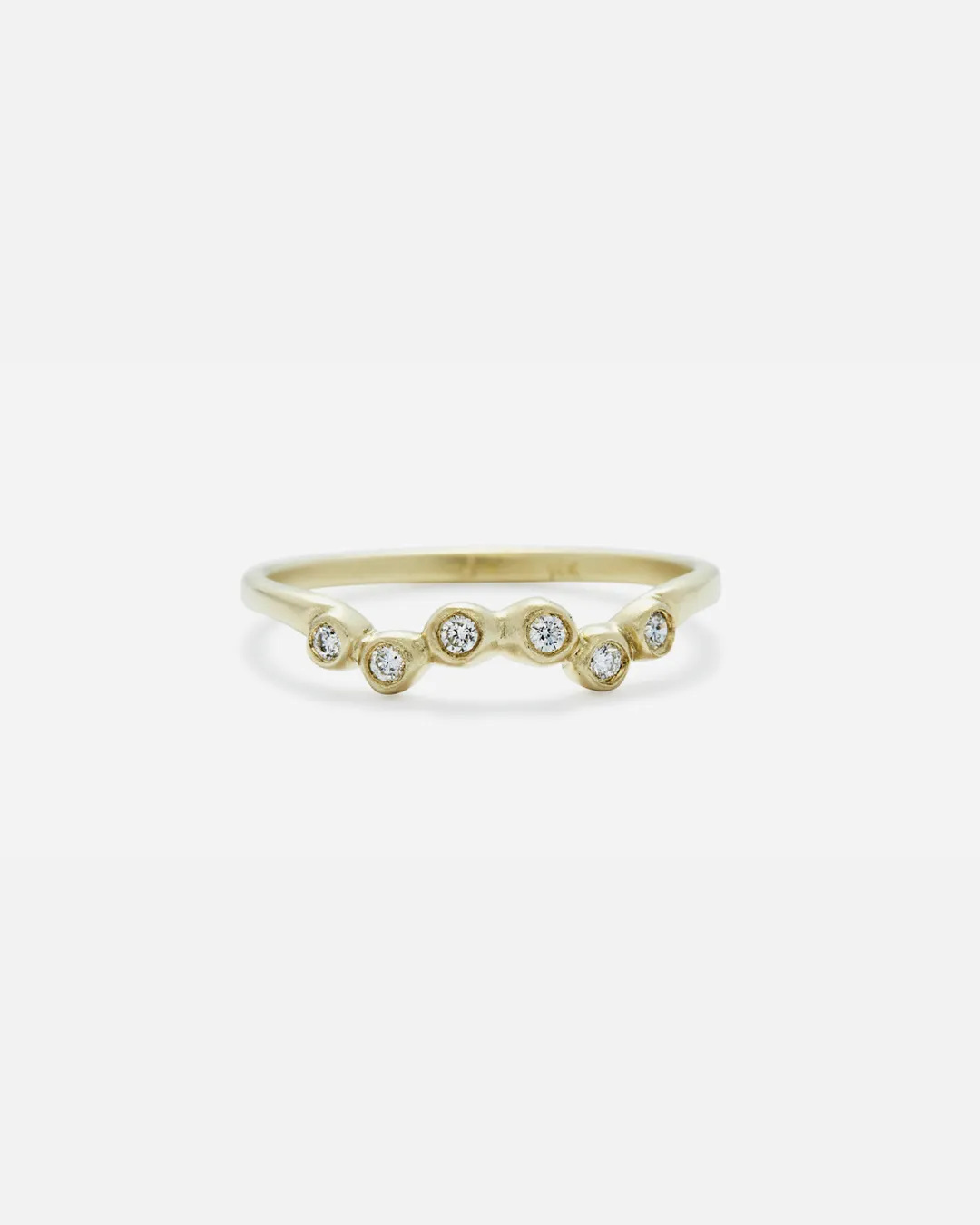 Bubble 22 / White Diamond Ring