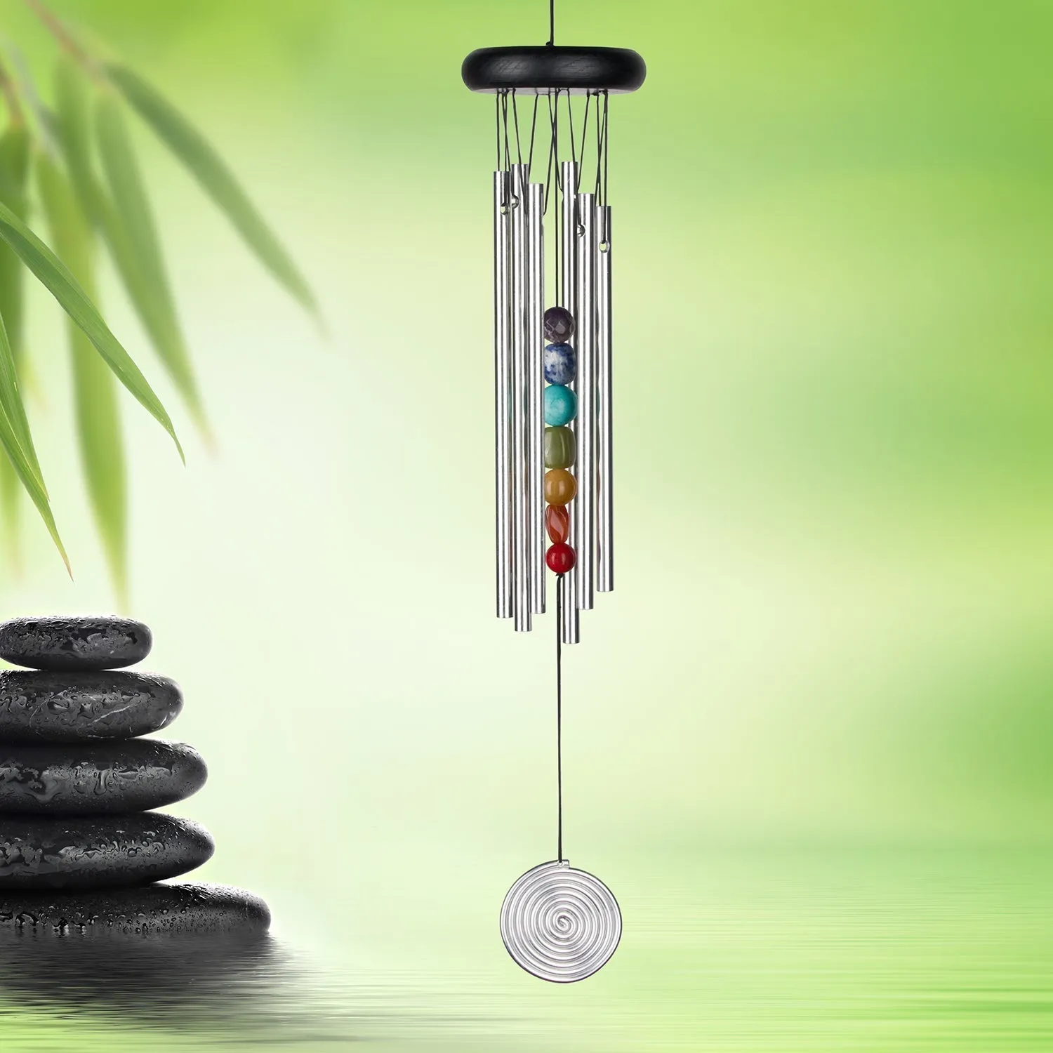 Chakra Chime - Seven Stones, Silver