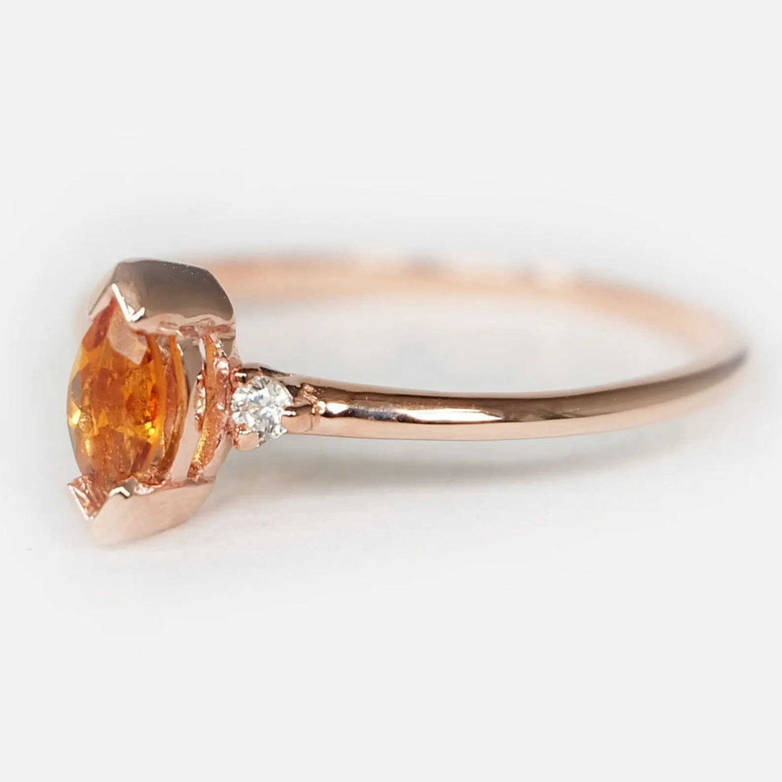 Citrine Diamond Ring Madeleine