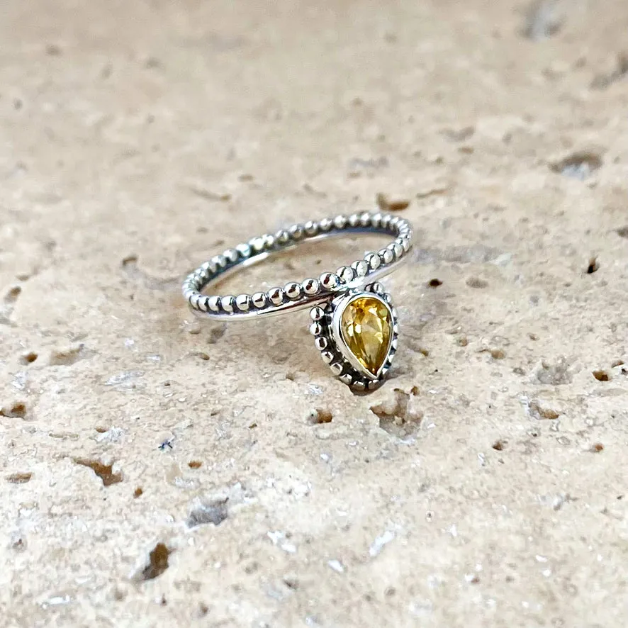 Citrine Ring - Pixie