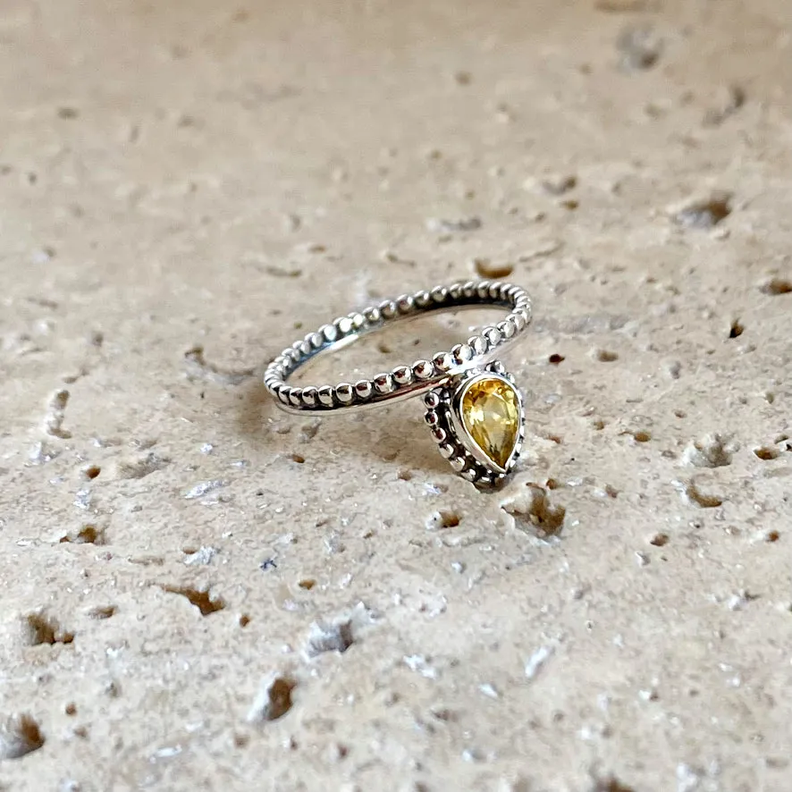 Citrine Ring - Pixie