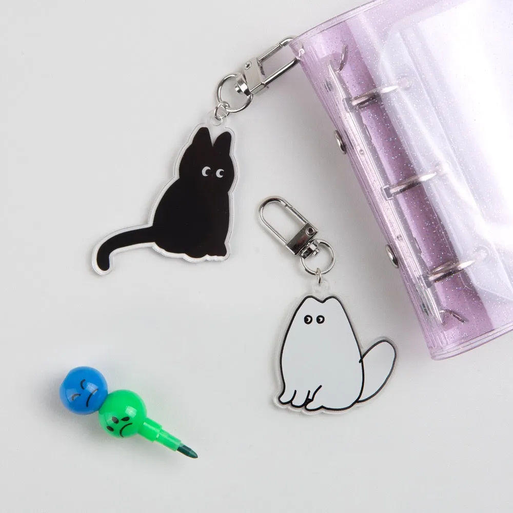 Cute Character Acrylic Keyring Accessory for Airpod Buzz Pouch Bags