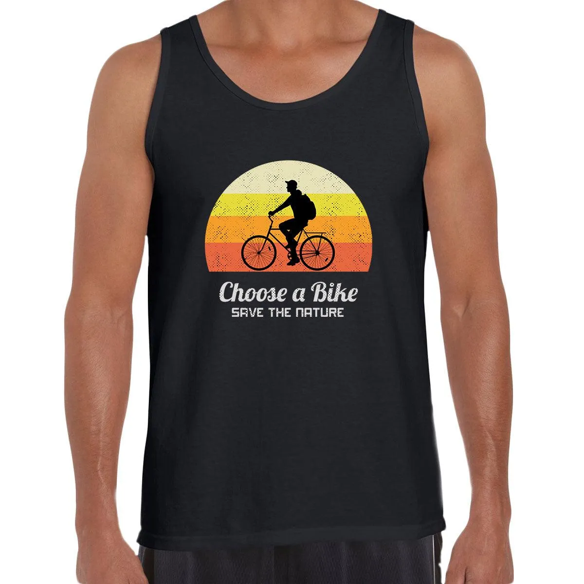 Cycling Choose a Bike-Save the nature Bicycle Racer Road Adult Unisex Tank Top