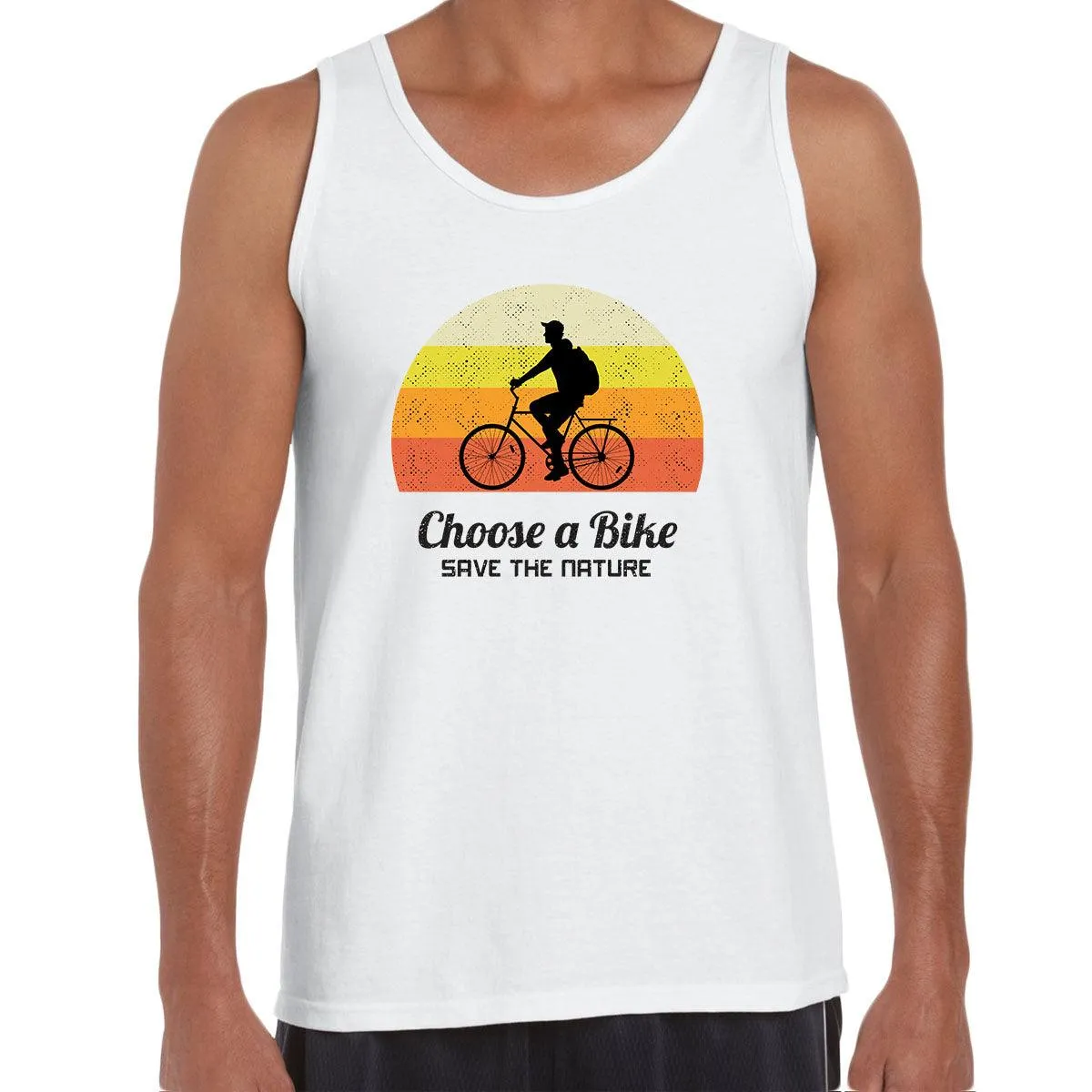 Cycling Choose a Bike-Save the nature Bicycle Racer Road Adult Unisex Tank Top