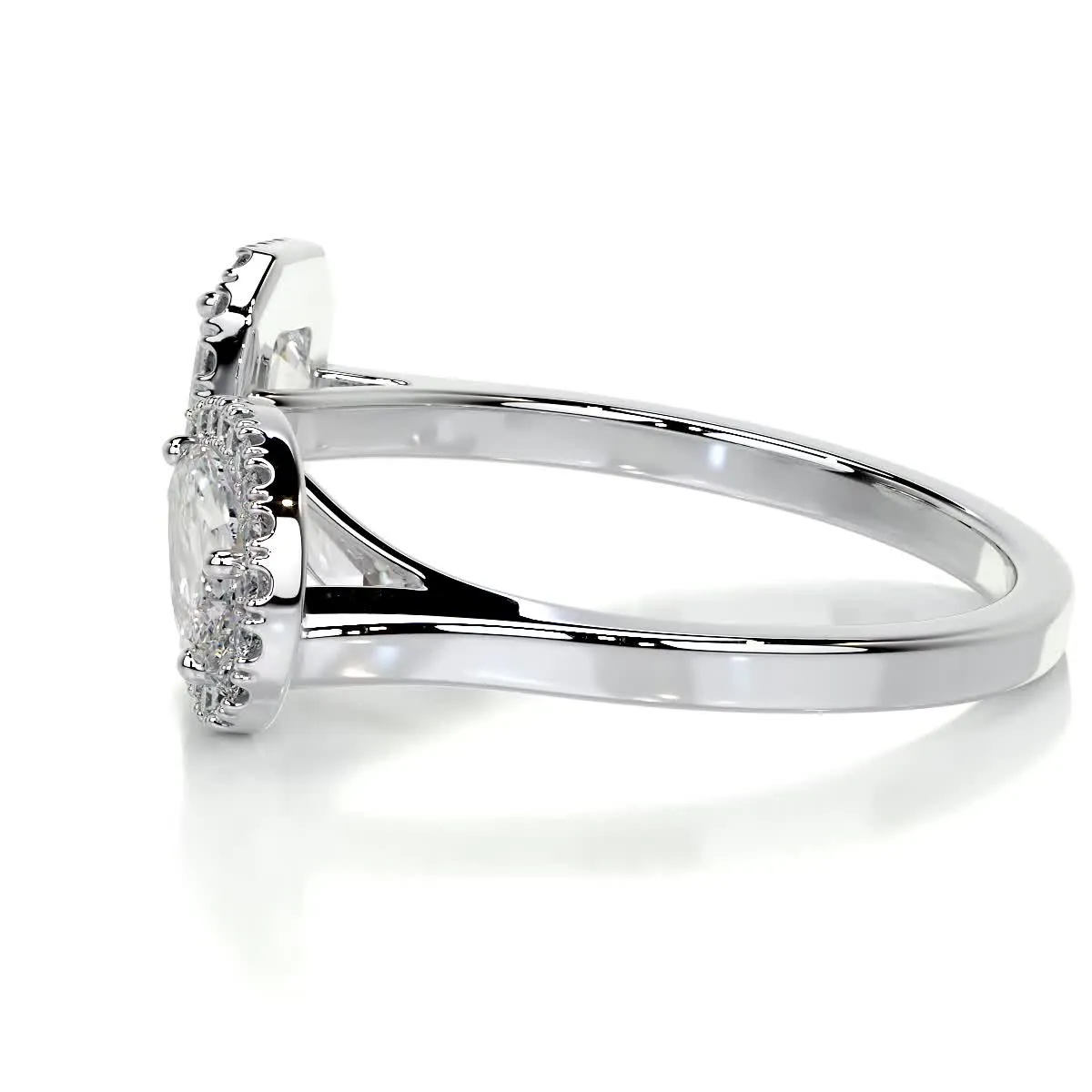 Edith Designer Diamond Ring   (1.2 Carat) -18K White Gold