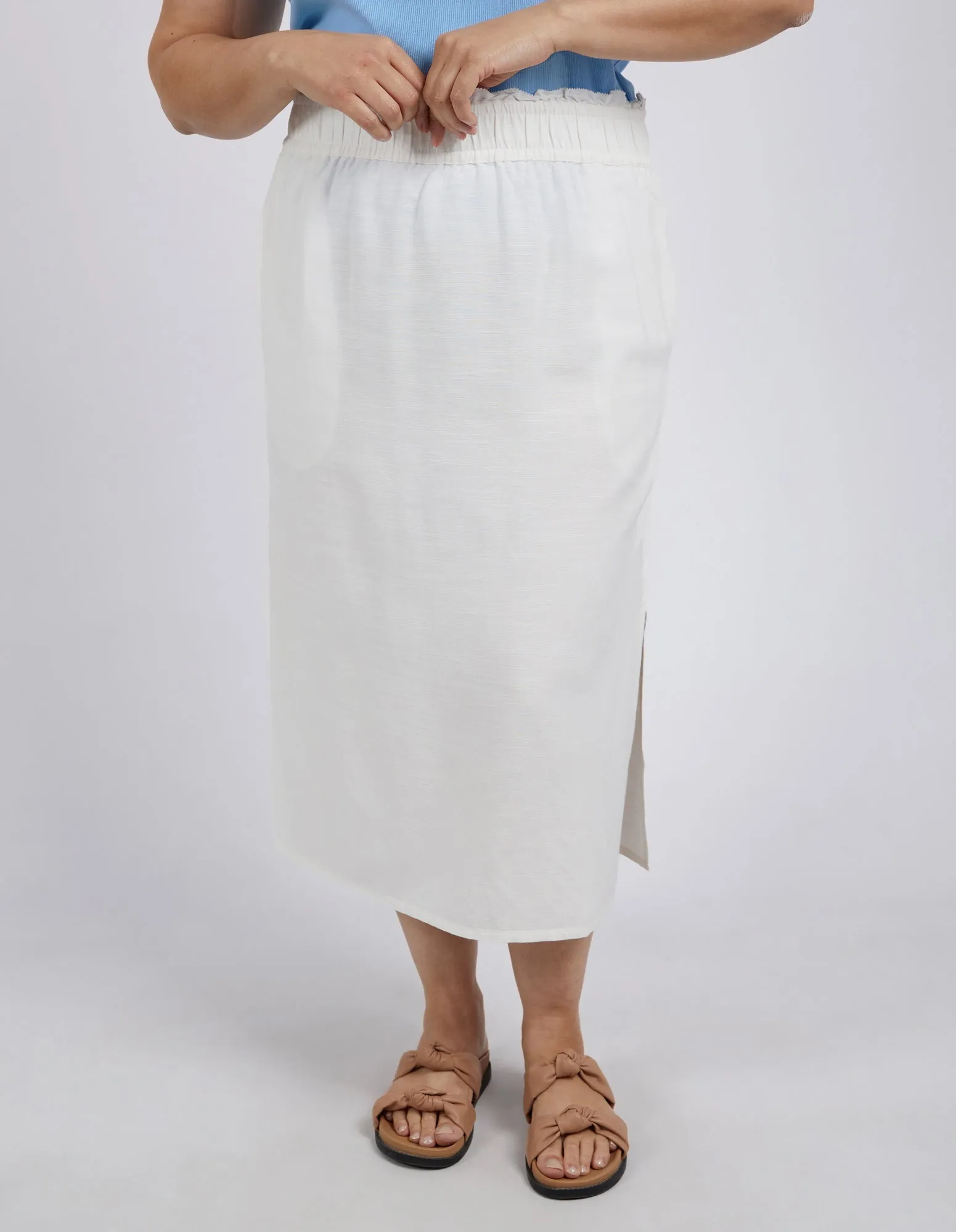 Elm - Clem Midi Skirt - Toasted Coconut