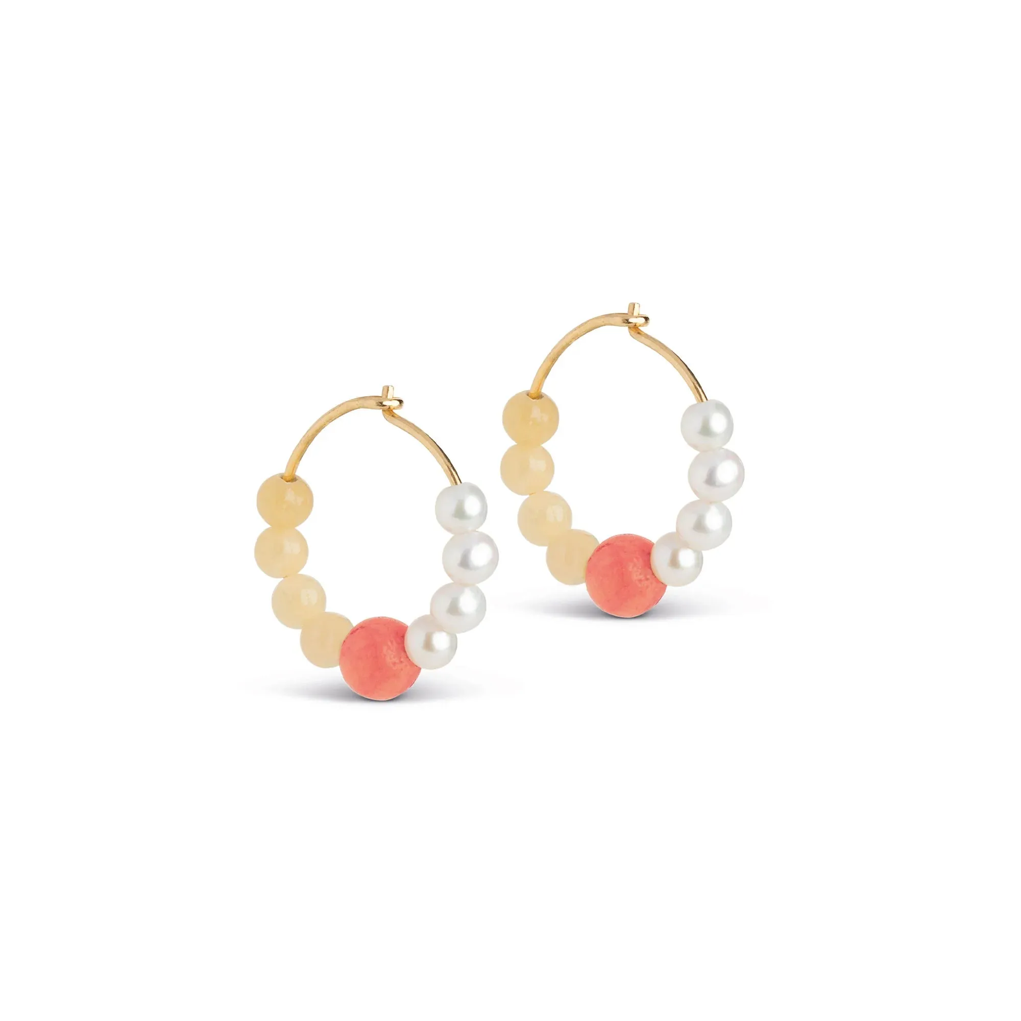 Enamel Copenhagen Kalea Hoops-Orange and Light Yellow