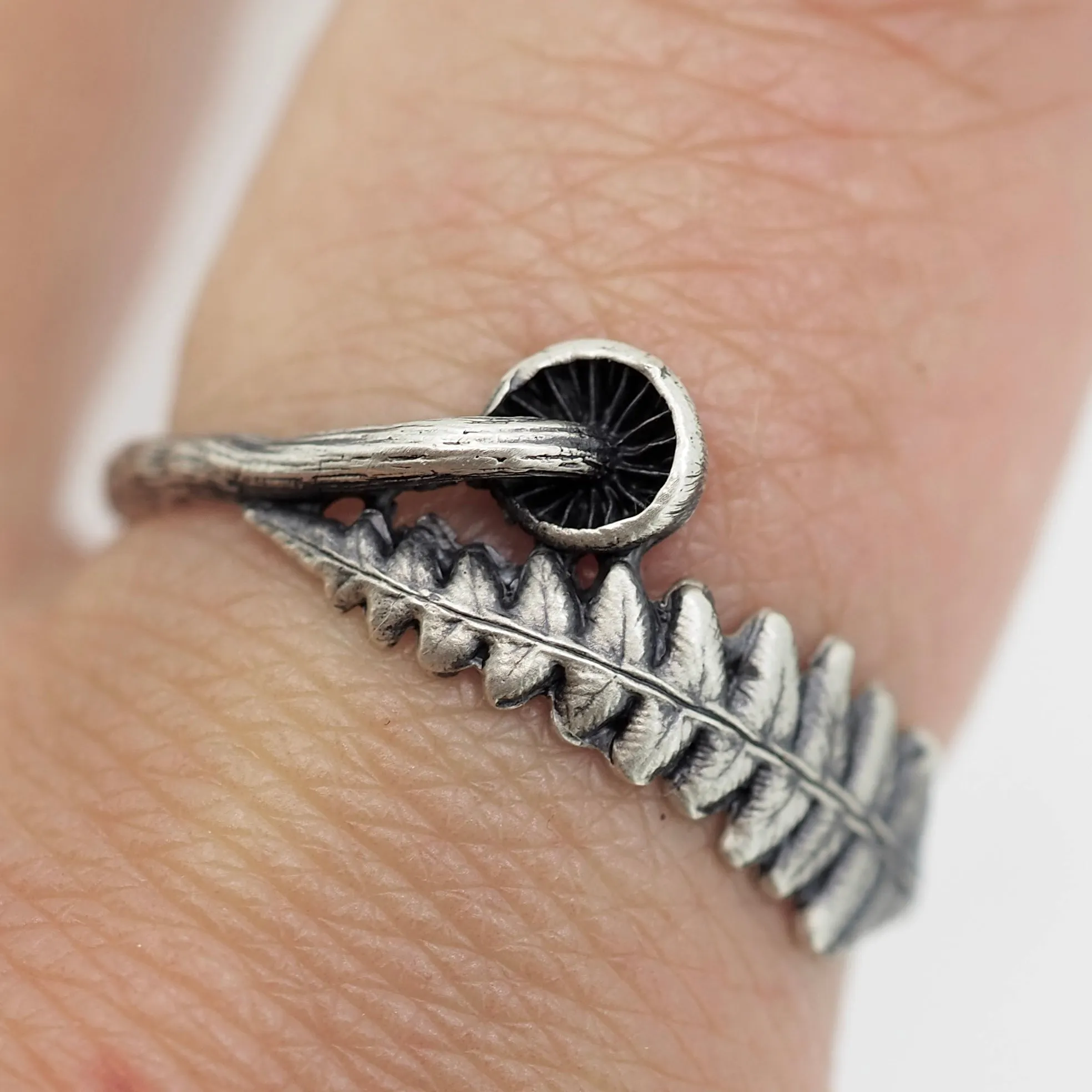 Fern and mushroom ring