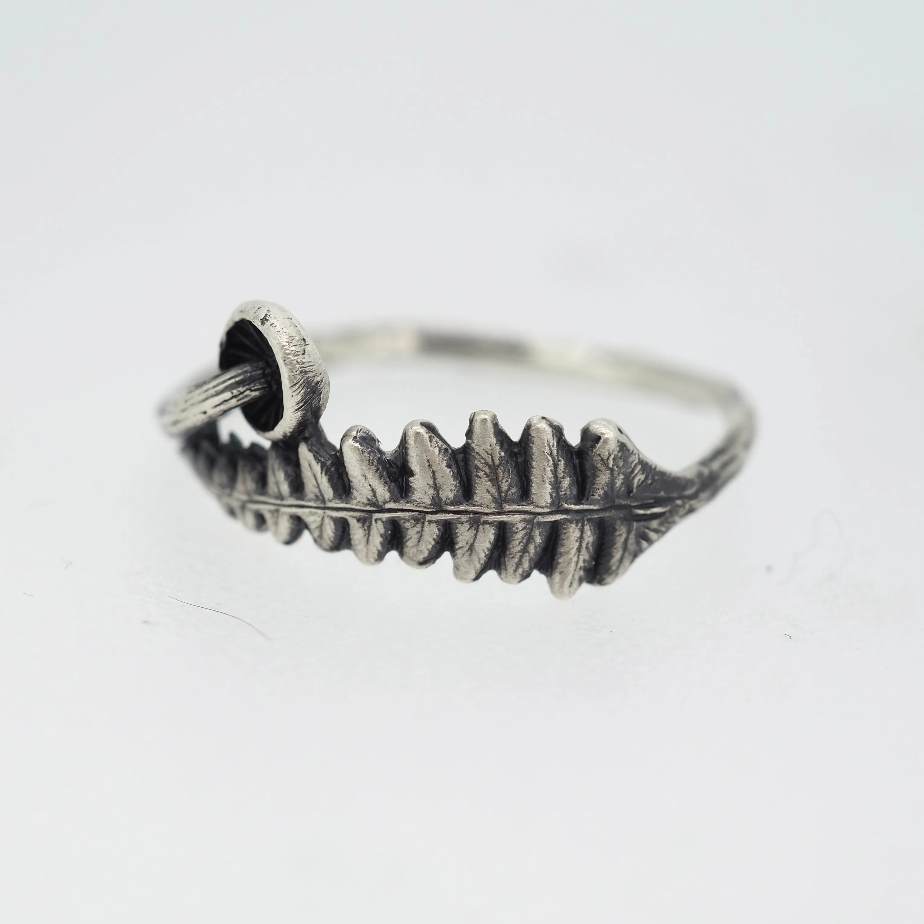 Fern and mushroom ring