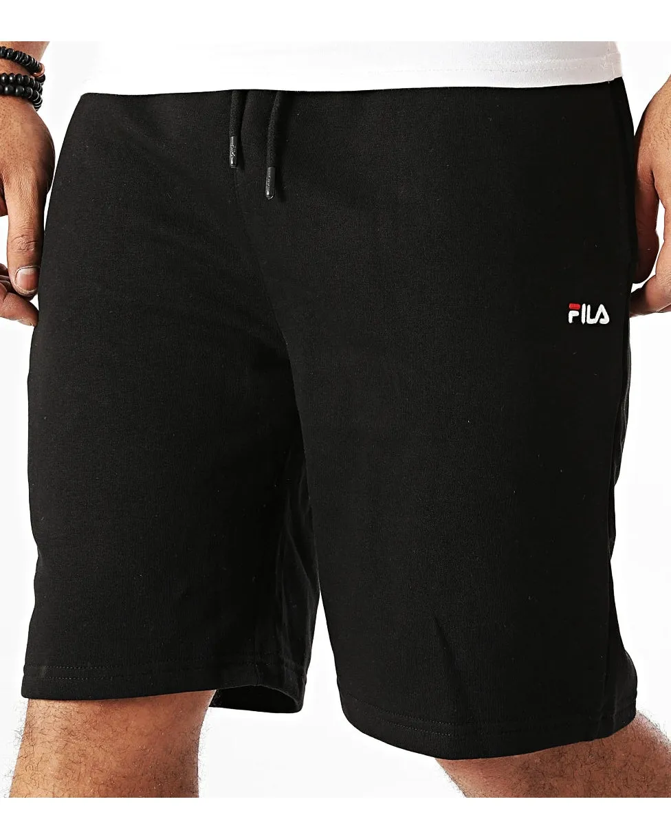 FILA ELDON SWEAT SHORT BLACK WITH POCKET ZIPPER