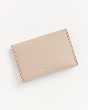 Folded Wallet in Taupe Beige