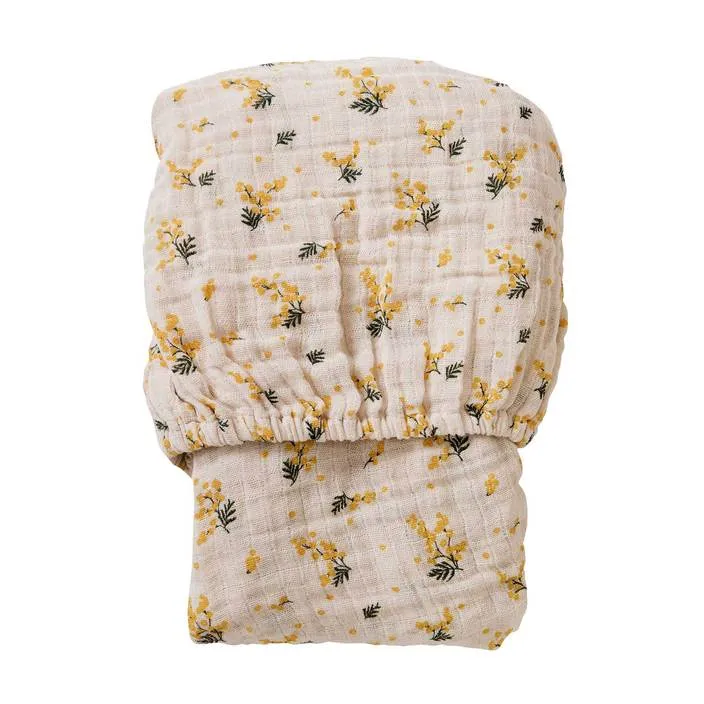 Garbo&Friends Mimosa Muslin Fitted Sheet Cot