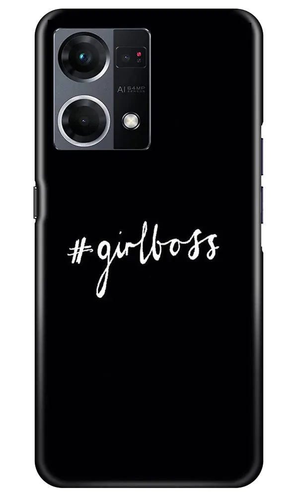 #GirlBoss Mobile Back Case for Oppo F21 Pro 4G (Design - 235)