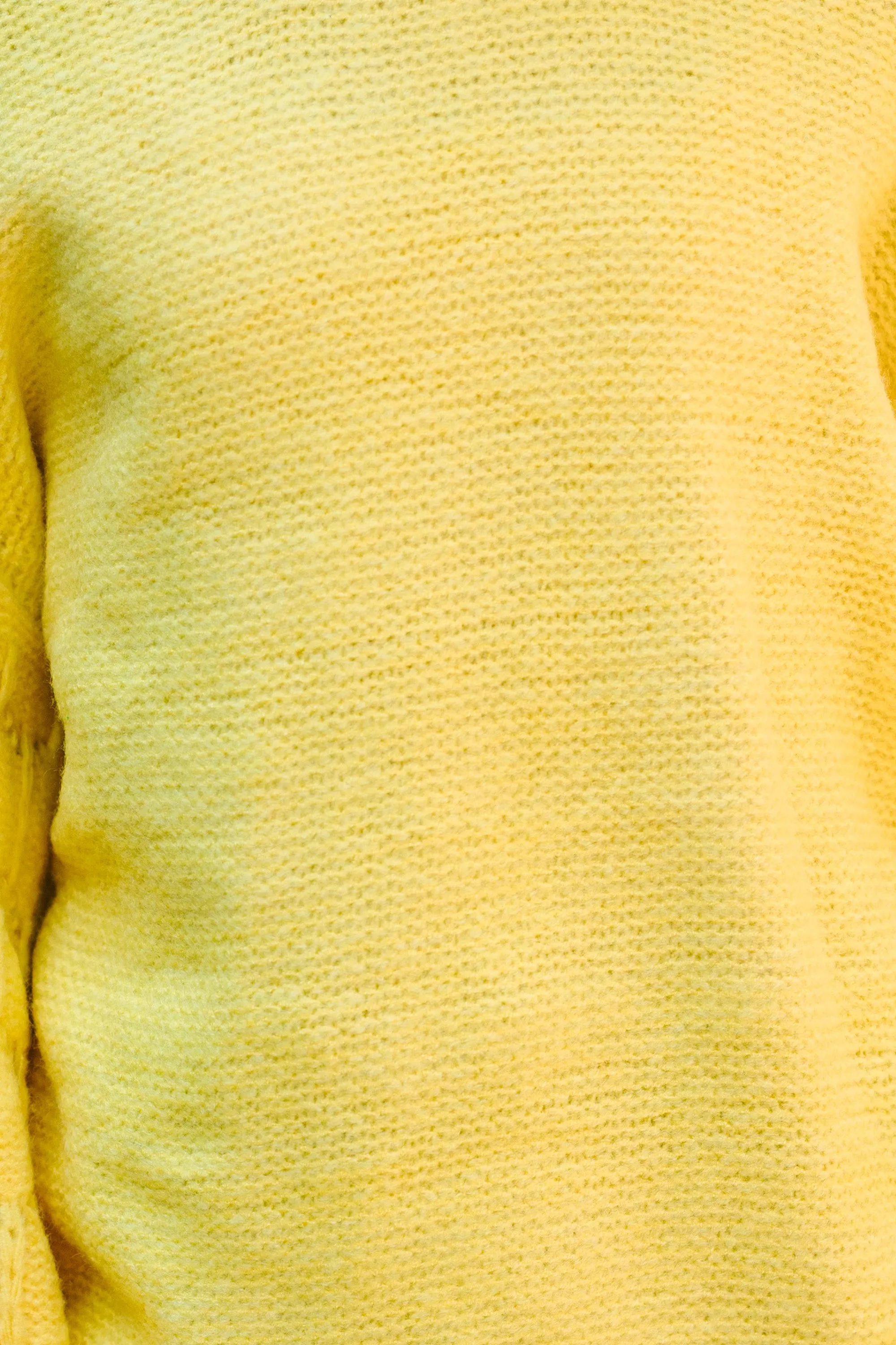 Girls: Feeling Close To You Yellow Textured Sweater