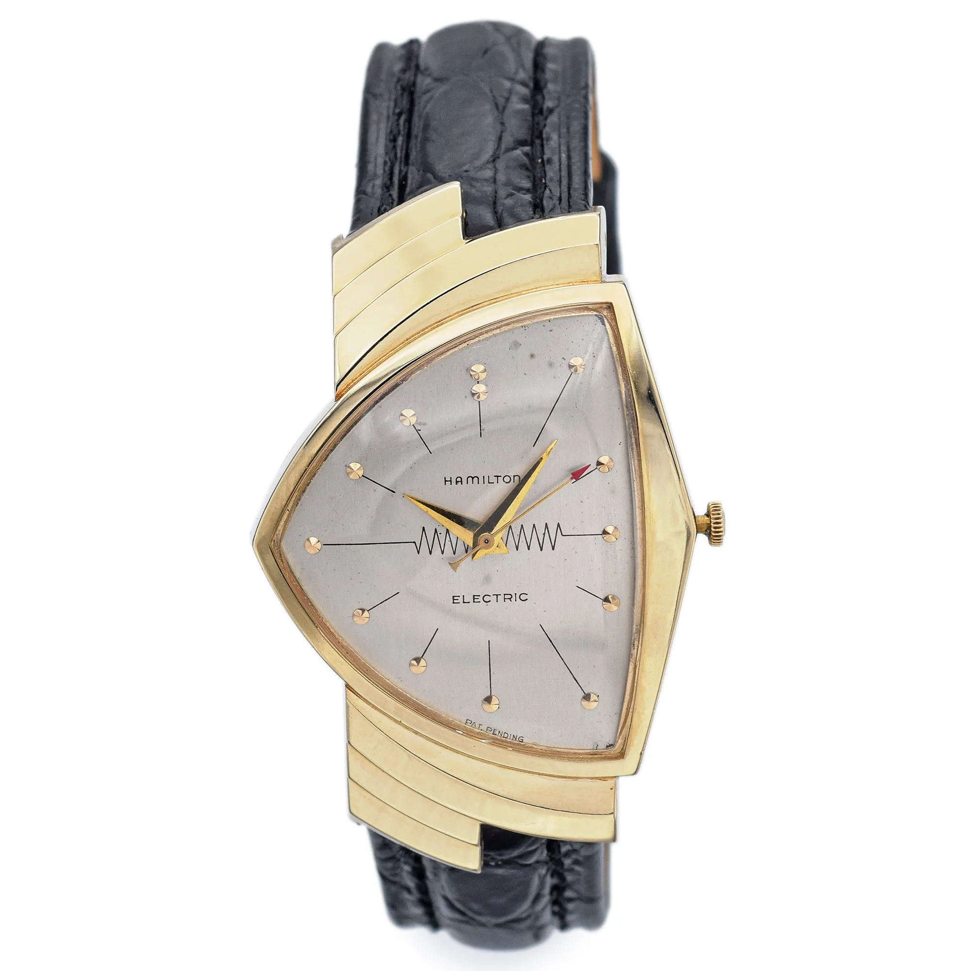 Hamilton Ventura Men's 14K Yellow Gold Electric Wristwatch