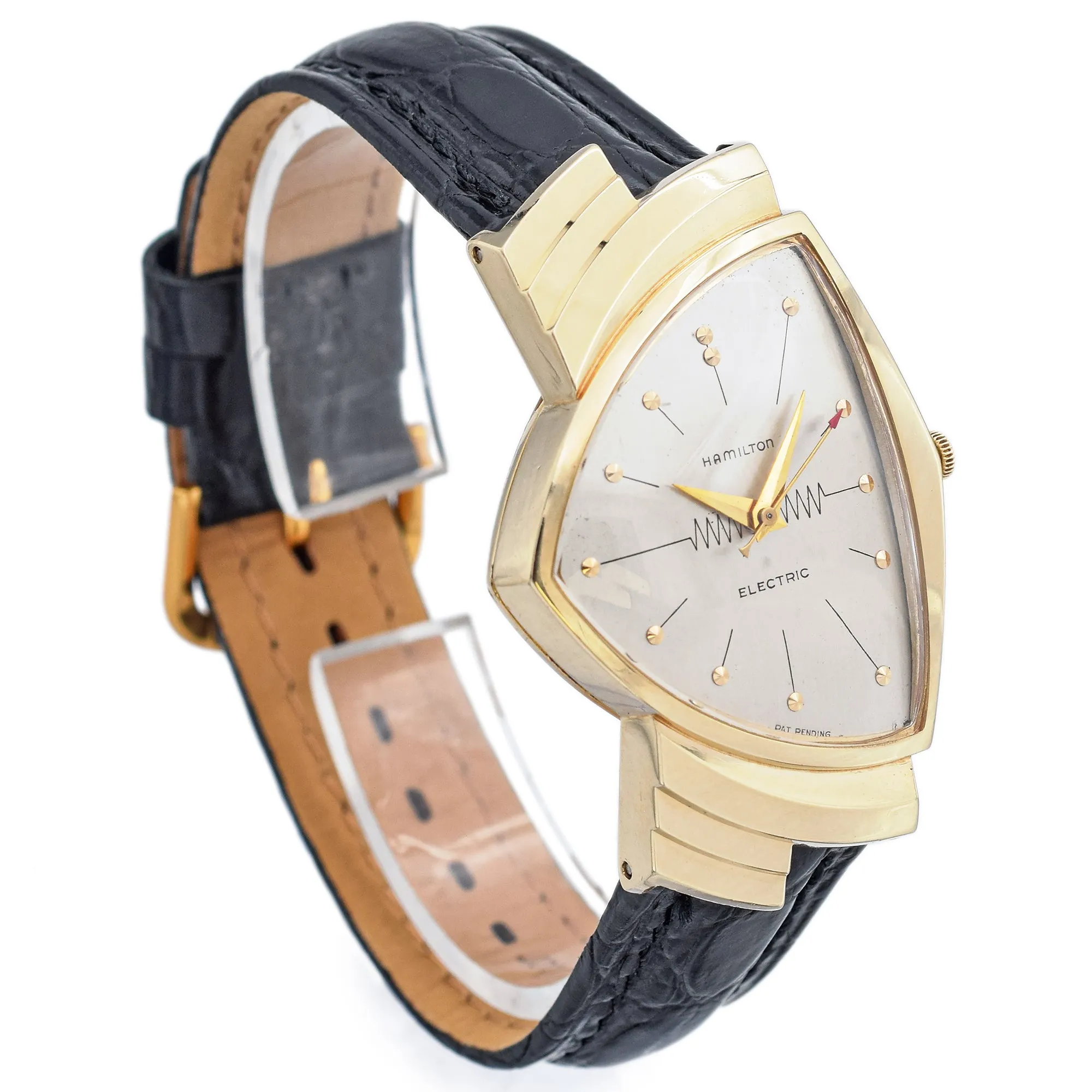 Hamilton Ventura Men's 14K Yellow Gold Electric Wristwatch