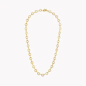 Heavy Large Circle Textured Chain