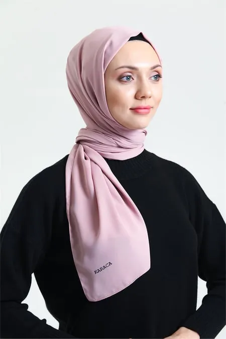 Hybrid Textured Chiffon Shawl - Powder Pink