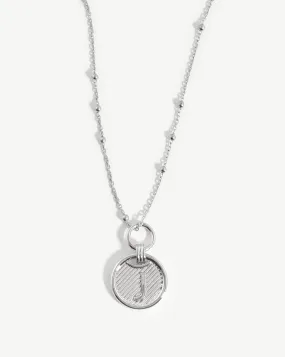 Initial Pendant Necklace - Initial J | Sterling Silver