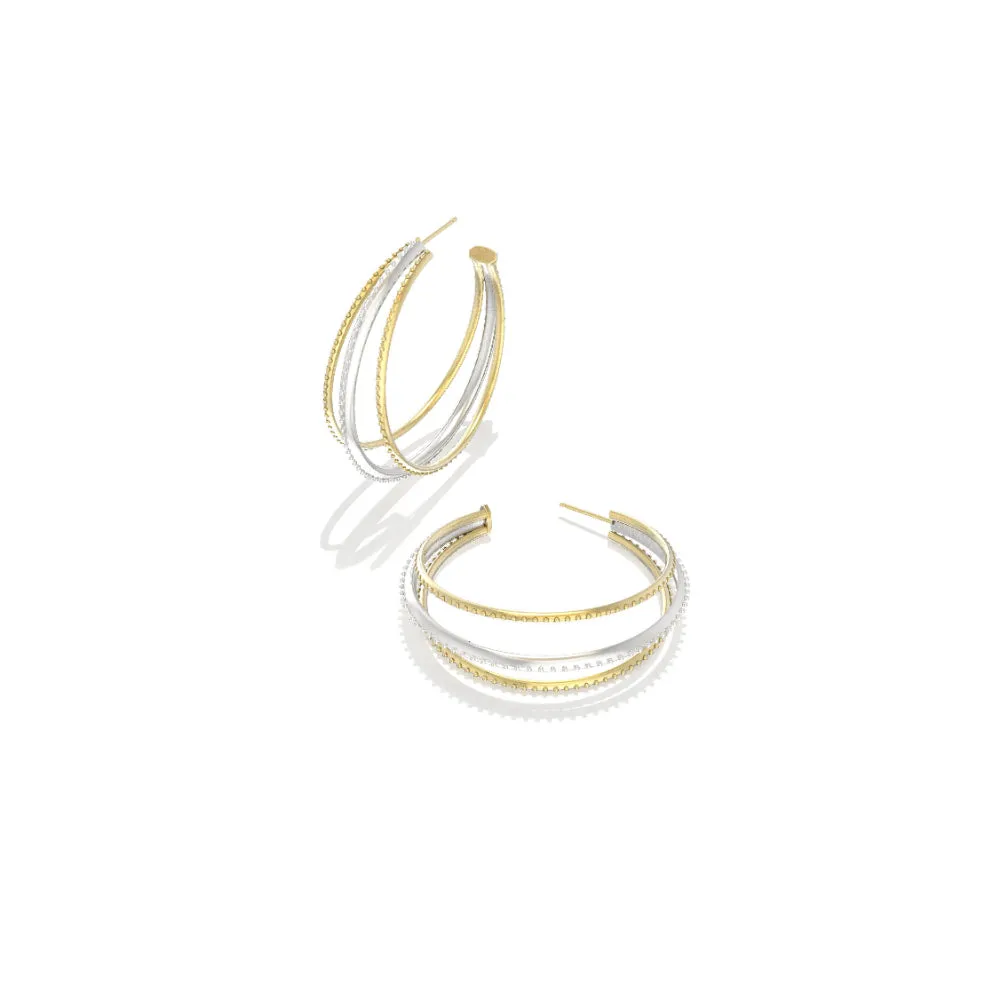 Kendra Scott Dana Hoop Earrings in Mixed Metal