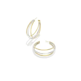 Kendra Scott Dana Hoop Earrings in Mixed Metal