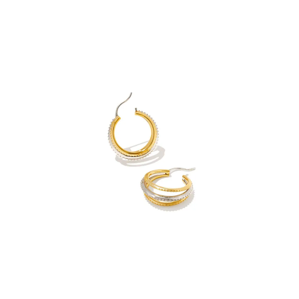 Kendra Scott Dana Hoop Earrings in Mixed Metal