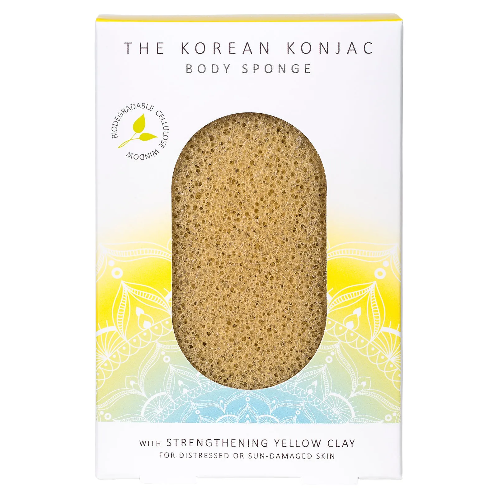 Konjac Yellow Clay Body Sponge - New Shape