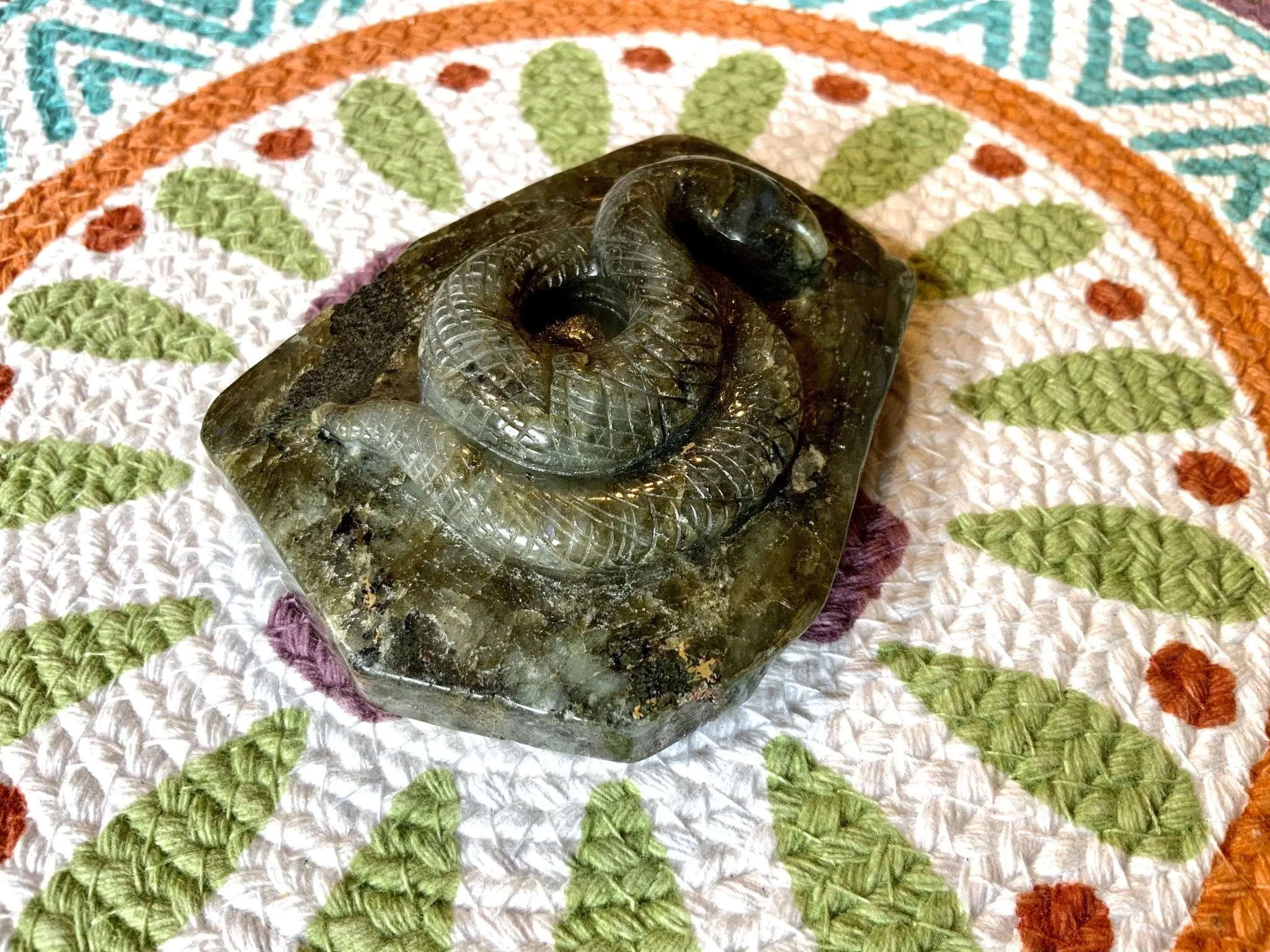 Labradorite Carved Snake