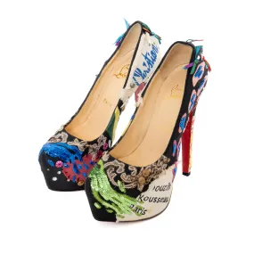 Limited Edition Daffodile Brodee Crêpe Satin Pumps 38.5