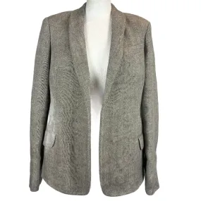 Loro Piana Moss Herringbone Linen Jacket S