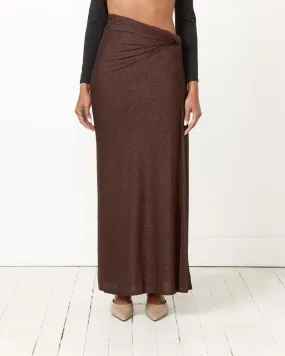 Maia Midi Skirt in Espresso